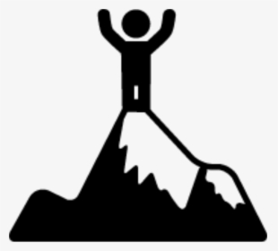 Computer Icons Mountain Hiking Clip Art - Top Of The Mountain Icon, HD Png Download, Transparent PNG