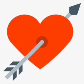 Coracao Com Flecha Png Clipart , Png Download - Coração E Flecha Png, Transparent Png, Transparent PNG