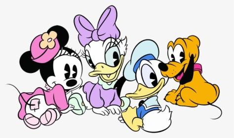 Baby Cliparts Transparent Group - Baby Minnie Mouse Daisy Duck, HD Png Download, Transparent PNG