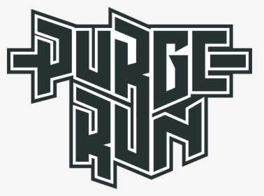 Purge Run Logo Bw - Pattern, HD Png Download, Transparent PNG