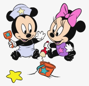 Disney Baby Minnie Mouse Cartoon - Mickey And Minnie Mouse Coloring Page, HD Png Download, Transparent PNG