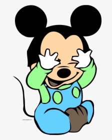 Baby Mickey Blind Mans Bluff Clipart Png - Transparent Mickey Mouse Baby Clipart, Png Download, Transparent PNG
