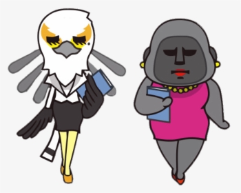 Aggretsuko Director Gori And Ms Washimi At The Office - Washimi Aggretsuko, HD Png Download, Transparent PNG