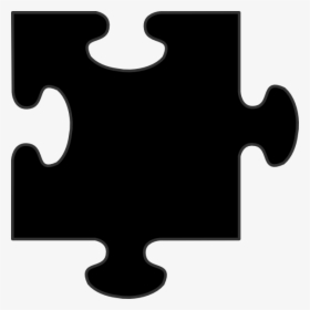 Jigsaw Puzzle,clip And White - Black Puzzle Piece .png, Transparent Png, Transparent PNG