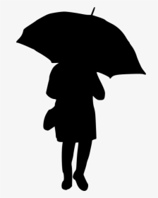 Clipart Umbrella Silhouette - Illustration, HD Png Download, Transparent PNG