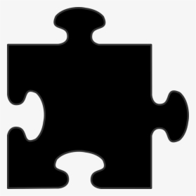 Black Puzzle Piece Png Clipart Jigsaw Puzzles Clip - Black Puzzle Piece Png, Transparent Png, Transparent PNG