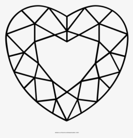 Interesting Baseball Diamond Coloring Pages - Heart Shape Diamond Vector, HD Png Download, Transparent PNG