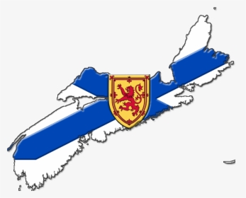 Nova Scotia Flag Map - Nova Scotia Flag Province, HD Png Download, Transparent PNG