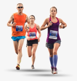 Athlete - Marathon Runners Png, Transparent Png, Transparent PNG