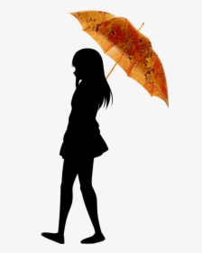 Transparent Umbrella Silhouette Png - Silhouette, Png Download, Transparent PNG