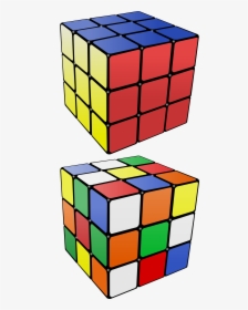 Rubik S Cube Png - Coloring Pages Rubiks Cube, Transparent Png, Transparent PNG