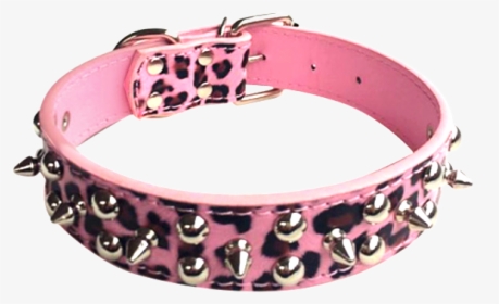 Large Spiked Studded Dog Pet Collar Faux Leather M - Belt, HD Png Download, Transparent PNG