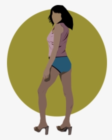 Woman, Attitude, Posture, Person, Concentration, Sexy - Cartoon, HD Png Download, Transparent PNG