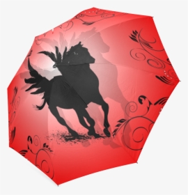 Pegasus Silhouette Foldable Umbrella - Illustration, HD Png Download, Transparent PNG