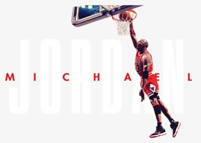 Awesome Download Hd Free Jordan Logo Png - Michael Jordan Hd Dunk, Transparent Png, Transparent PNG