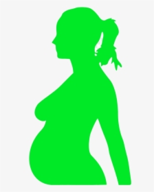 Pregnant Vector Umbrella Silhouette Clip Art Free - Pregnant Clip Art, HD Png Download, Transparent PNG