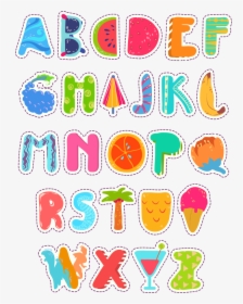 Transparent Clip Art Letters - Summer Alphabet Mooie Letters Summer, HD Png Download, Transparent PNG