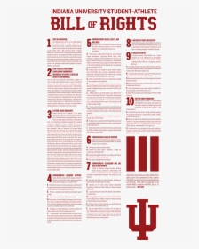 Student-athlete Bill Of Rights - Indiana University, HD Png Download, Transparent PNG