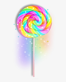 Transparent Lolipop Png - Rainbow Lollipop Transparent Background, Png Download, Transparent PNG