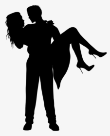 Couple Silhouette Umbrella Kissing , Png Download - Take Her In My Arm, Transparent Png, Transparent PNG