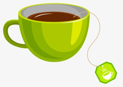 Green Tea Coffee Cup Teacup - Tea Cup Vector Png, Transparent Png, Transparent PNG