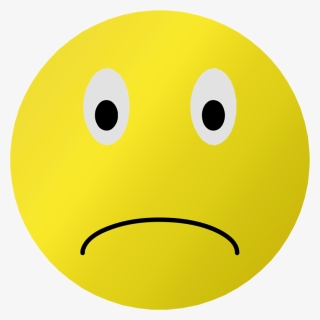 Emoticon,smiley,yellow - Clip Art Sad Smiley Face, HD Png Download, Transparent PNG