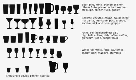 Alcohol Glass Collection Icons - Nick And Nora Icon, HD Png Download, Transparent PNG