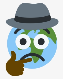 Transparent Dick Emoji Png - Drawing Earth Frowning, Png Download, Transparent PNG