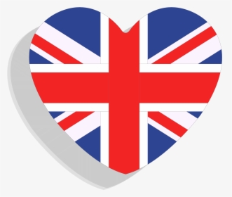 England Flag Clipart - Uk Flag Heart, HD Png Download, Transparent PNG