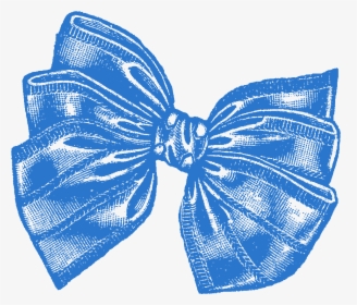 Transparent Blue Bow Png - Vintage Bow Png, Png Download, Transparent PNG