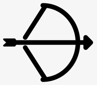 Bow And Arrow - Bow Arrow Icon Png, Transparent Png, Transparent PNG
