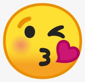 Face Blowing A Kiss Icon - Android Kiss Emoji, HD Png Download, Transparent PNG