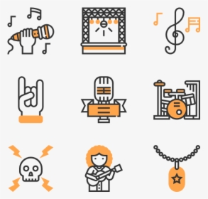 Rock And Roll - Rock And Roll Bus Icons, HD Png Download, Transparent PNG