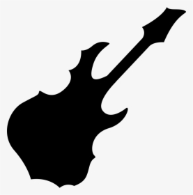 Electric Guitar For Heavy Rock Music - Rock Music Icon, HD Png Download, Transparent PNG