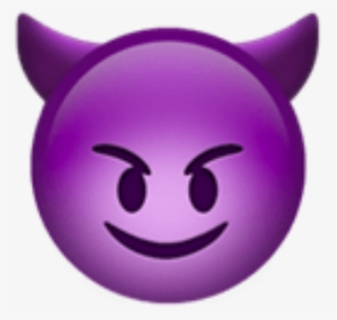 Transparent Devil Face Clipart - Emoji 😈, HD Png Download, Transparent PNG
