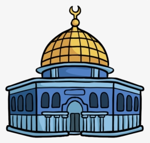 Jerusalem Drawing Aqsa - Dome Of The Rock Drawing Easy, HD Png Download, Transparent PNG