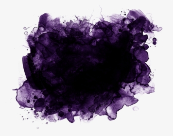 Transparent Purple Paint Splatter Png - Watercolor Paint, Png Download, Transparent PNG