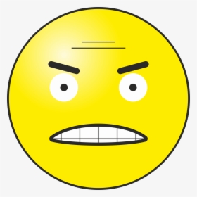 Angry Emoticon Clip Arts - Smiley Head, HD Png Download, Transparent PNG