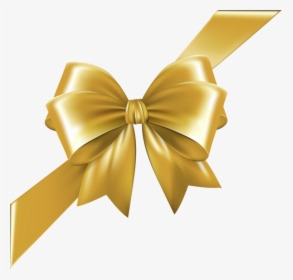 Bows Clipart Corner - Gold Transparent Bow Png, Png Download, Transparent PNG