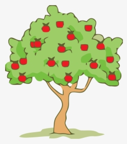 Green Smoke Color Tree Clipart Png - Clip Art Apple Trees, Transparent Png, Transparent PNG