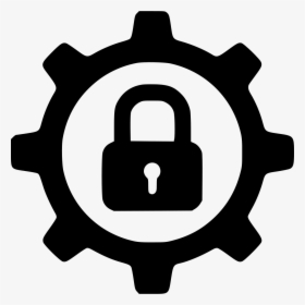 Gear Lock Safe Secure Password Settings Configure - Gear Man Icon, HD Png Download, Transparent PNG