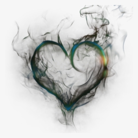 #heart #smoke #fire #green #colormix - Picsart Smoke Fire Png, Transparent Png, Transparent PNG