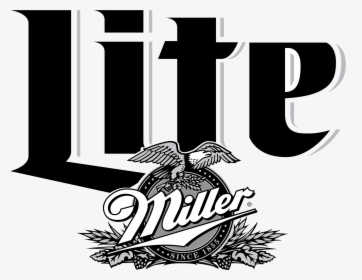 Miller Lite Black And White, HD Png Download, Transparent PNG