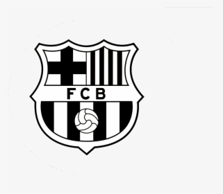 Fc Barcelona Logo Black And White, HD Png Download, Transparent PNG