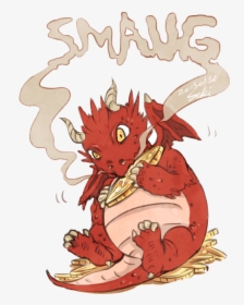 Smaug The Hobbit Bilbo Baggins The Lord Of The Rings - Cartoon Lord Of The Rings Smaug, HD Png Download, Transparent PNG