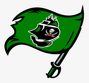 Green Bucks Flag - Tampa Bay Buccaneers Logo Blue, HD Png Download, Transparent PNG