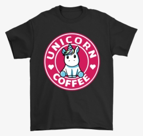 Unicorn Coffee Mashup Starbucks Logo Premium Shirts - Shirt, HD Png Download, Transparent PNG