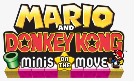 Mario Vs Donkey Kong - Mario And Donkey Kong Minis On The Move Logo, HD Png Download, Transparent PNG