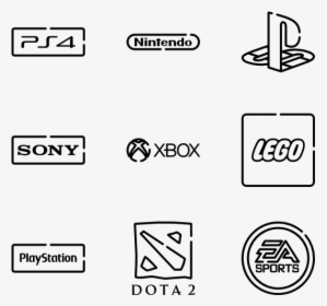 Videogame Logo - Game Console Icons Logo, HD Png Download, Transparent PNG