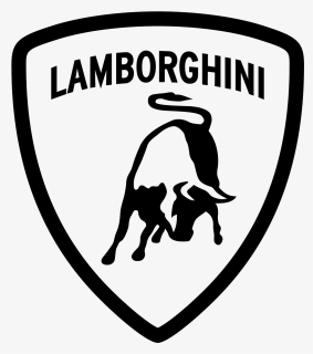 Lamborghini Logo Png - Lamborghini Logo Black And White, Transparent Png, Transparent PNG